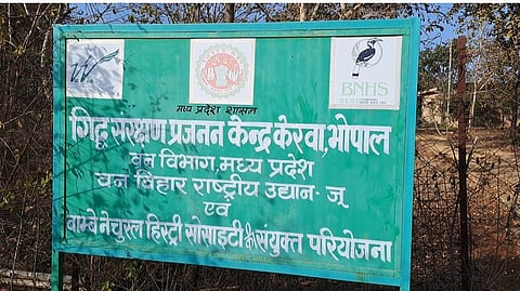 केरवा गिद्ध प्रजनन केंद्र। 