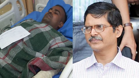 पूर्व आईपीएस अमिताभ ठाकुर और अस्पताल में भर्ती सत्य प्रकाश भारती