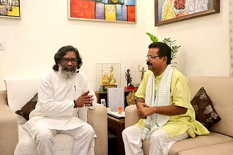 सिमोन मालतो और हेमंत सोरेन 