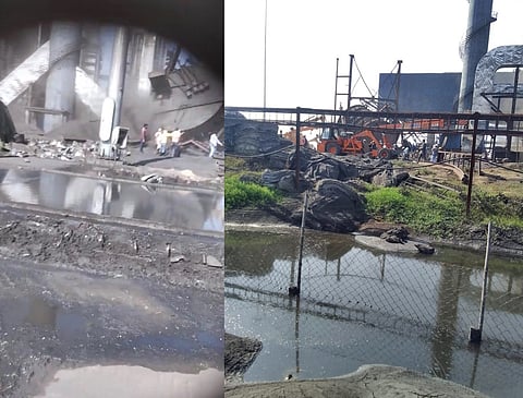 छत्तीसगढ़ के मुंगेली में निर्माणाधीन कुसुम प्लांट में हादसा, 30 से अधिक श्रम‍िक मलबे में दबे