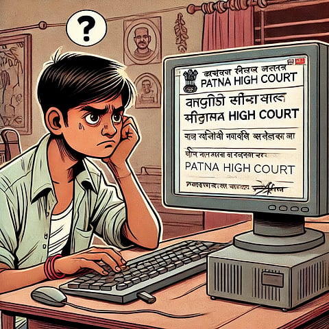  जिस भर्ती में आठवीं पास उम्मीदवारों को आवेदन करने की पात्रता दी गई है, उसकी अधिसूचना 18 पन्नों की कठिन अंग्रेज़ी में जारी की गई है जिससे ग्रामीण युवाओं के लिए यह भर्ती एक सुनहरे अवसर से ज्यादा, एक चुनौती बन गई है।