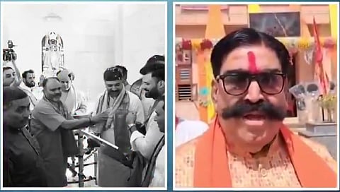आहूजा द्वारा अलवर के राम मंदिर में विपक्ष के नेता टीकाराम जूली के दर्शन के बाद गंगाजल से "शुद्धिकरण" करने के विवादास्पद बयान और कार्यवाही के बाद उन्हें पार्टी ने नोटिस जारी किया है। 