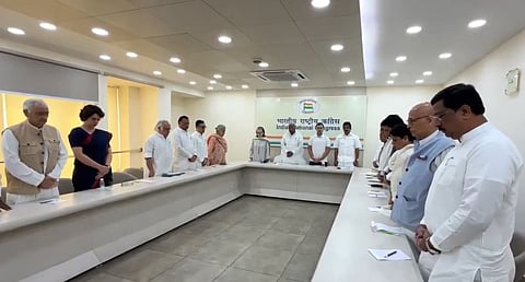 कांग्रेस कार्य समिति (सीडब्ल्यूसी) की बैठक