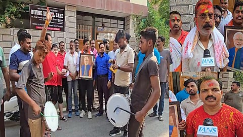 लोगों ने सरकार के इस फैसले पर खुशी जताते हुए ढोल और नगाड़े भी बजाए और एक-दूसरे को रंग और गुलाल भी लगाया