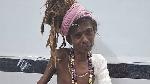 दलित साधु की पिटाई