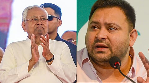 Nitish Kumar and Tejaswi Yadav.