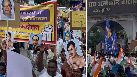 Dalit students stage protest in Gorakhpur over reservation in government hostels