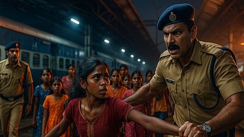 RPF rescues 13 tribal minors, including 12 girls at Tatanagar Railway station.