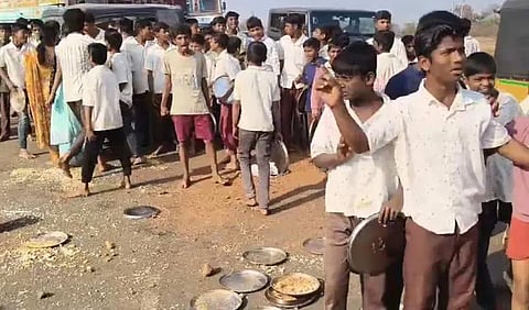 Student Protest, Tribal Welfare Residential School