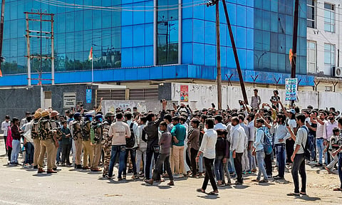 Noida workers protest violence