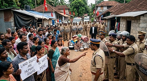 Ernakulam Dalit neighborhood protest
