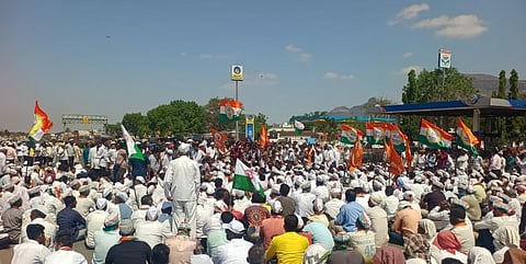 Onion farmers protest Nashik