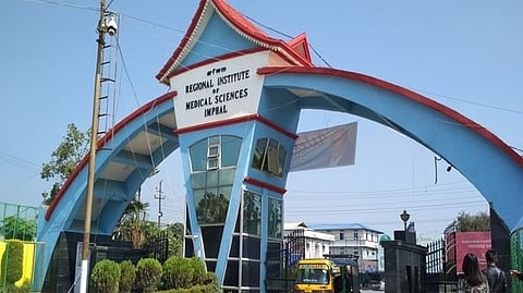 Imphal RIMS hospital protest