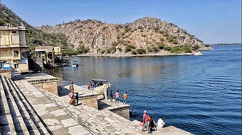 Rajasthan's Jaisamand Lake is India's second largest artificial lake which covers an area of 87 sq kms when full.