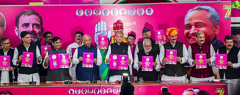 Rajasthan Elections 2023: CM Gehlot Unveils Congress Manifesto, Includes Promise of Caste Census 