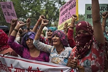 Representation image of women fighting for their rights