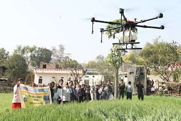 With the utilization of drones for spraying pesticides, herbicides, and fertilizers, farmers can significantly save time, labour, and water resources, ultimately leading to improved crop yields. 