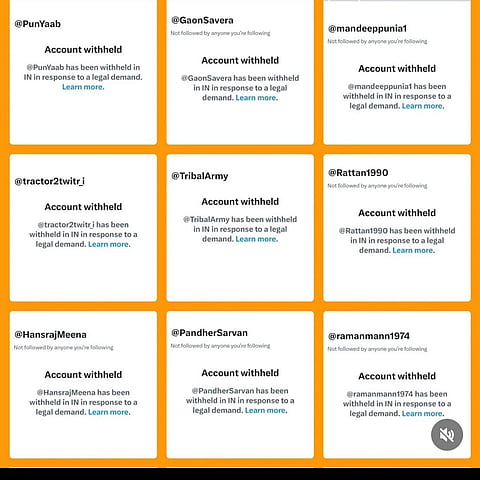 A substantial portion of these accounts were targeted due to their critical stance toward the Bharatiya Janata Party (BJP) government and their involvement in covering the ongoing Farmers' Protest on the X platform.