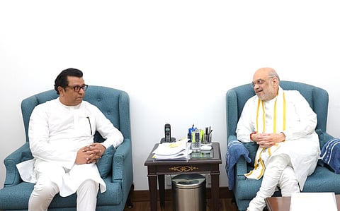 Thackeray, accompanied by his son Amit Thackeray, held discussions with Amit Shah, raising anticipation over the MNS potentially joining the NDA fold. 