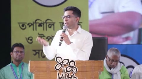 TMC National General Secretary Abhishek Banerjee addressed a crowd of around 3,500 leaders, belonging to the two communities, from all across the state and assembly constituencies on March 12 at the outreach program’s launch in Kolkata. 