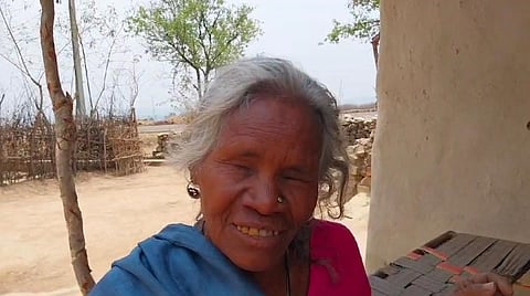 Ratiya, an elderly woman from the tribal Kol caste, has accused election officials of coercing her into voting for the BJP's lotus symbol on May 11, 2024.
