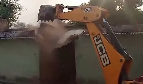 The illegal properties of two of the accused and another individual connected to the case were demolished on Thursday evening. 