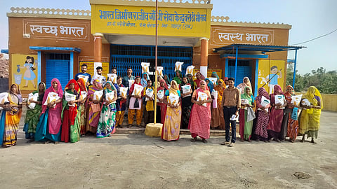 Women farmers from Barothi Gram Panchayat in Kherwada Subdivision of Udaipur.