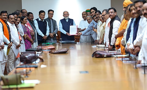 BJP MPs representing SC/ST communities collectively submitted a memorandum to the PM, urging that the Supreme Court's remarks regarding the creamy layer for SC/ST should not be implemented in their communities. 