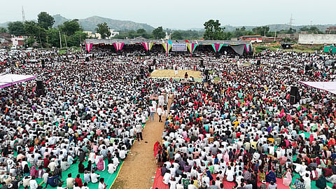 Hundreds of members of the tribal communities gathered at Dungarpur in Rajasthan to celebrate World Day for Indigenous Peoples on August 9.