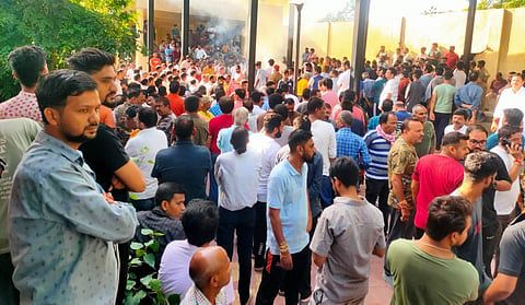 On Tuesday morning, under heavy police security, Devraj’s body was cremated. 