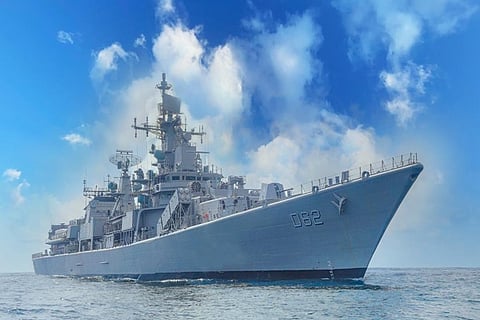 Indian Navy Ship Visits Sri Lanka for Joint Activities