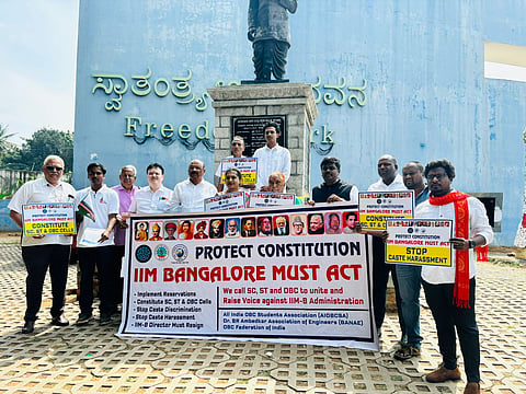 Constitution vs Discrimination: Mass Rally at Freedom Park Targets  IIM-Bangalore's Caste Policies