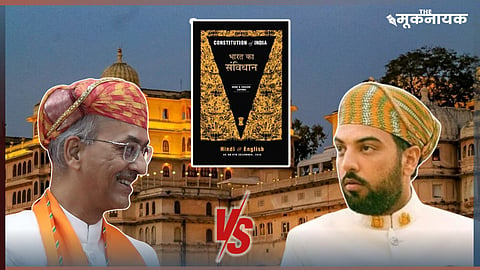 The clash between members of the Mewar royal family, centers around a bitter dispute over a four-decade-old property conflict, which has now escalated with the coronation of Vishwaraj Singh (L) as the new Maharana of Mewar. 