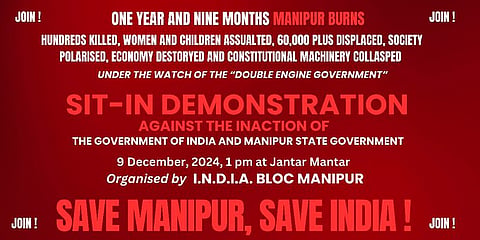 Manipur Alliance to Demand Peace Restoration in Delhi Protest