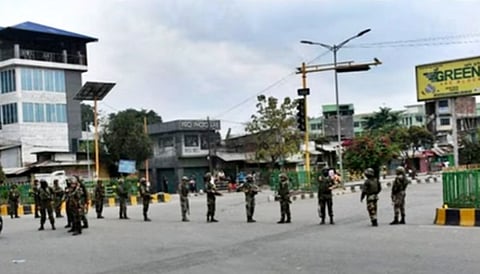 The agitators clashed with security forces in some areas, including Irong Chesaba in the Thoubal district. 