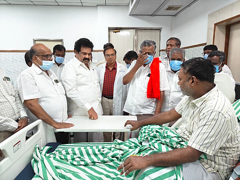 The MP alleges that the Union government is conditioning the release on Tamil Nadu's acceptance of the National Education Policy (NEP) 2020, which the state's DMK government has opposed for its perceived centralization and impact on regional education systems.