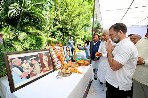LoP Rahul Gandhi met the grieving family and reiterated demands for swift justice amid allegations of caste-based harassment that allegedly led to the officer's suicide last week. 