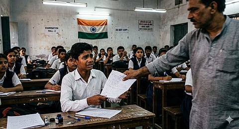  According to the student, during the examination, teachers Aditya Yadav and Sunil forcibly snatched his answer sheet, misbehaved with him, used casteist slurs, and humiliated him in front of everyone.