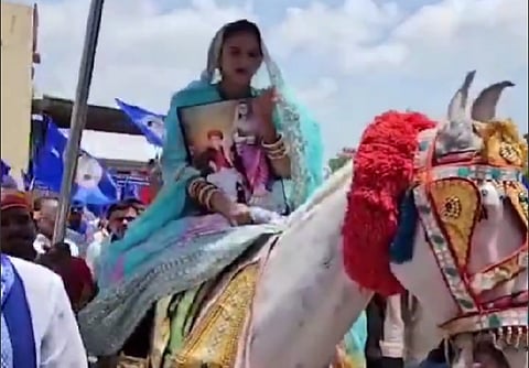 Bhim Army made the newly wed woman ride the horse again and delivered a strong message across Rajasthan, the dignity of Dalit women will no longer be violated.