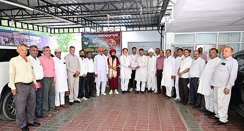 A delegation representing a Dalit collective, on Tuesday met Leader of Opposition Tikaram Juli and submitted a memorandum demanding the cancellation of the dismissal order of Prof. Dev Swarup and a fresh, impartial inquiry into the allegations against him.