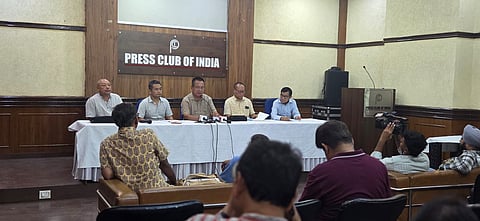 The UNC delegation placed before the national media its recent memorandum to the Prime Minister, jointly submitted by the United Naga Council, Naga Women’s Union and All Naga Students’ Association, Manipur.