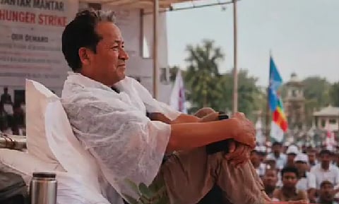 Sonam Wangchuk at Jantar-Mantar.