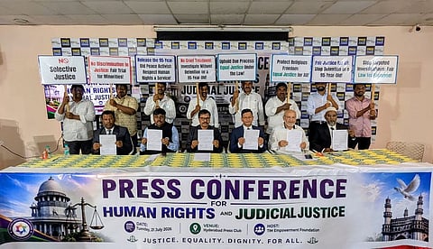 Attendees strongly called for the immediate release of Chairman Lee Man-hee (95) of Heavenly Culture, World Peace, Restoration of Light (HWPL) and Chairman of Shincheonji Church of Jesus, who is currently detained in South Korea, and demanded an end to what they described as his unjust pre-trial detention.
