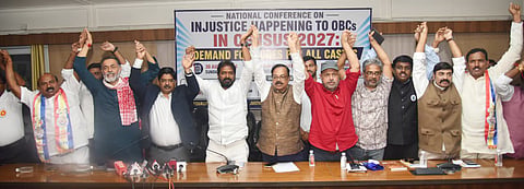 Rajya Sabha MP Wilson, former Minister V. Srinivas Goud, AICC OBC Department Chairman Anil Jaihind, Swaraj India leader Professor Yogendra Yadav, Professor Ratan Lal, Professor Suraj Mandal, BC Political Front’s Balagoni Balaraj Goud, S. Durgayya Goud, and others participated in the conference.