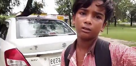Krishna who belongs to the Valmiki community, has accused a lady teacher of telling him to stay away from her, not allowing him to sit in class, and not teaching him. 