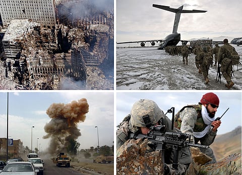 By Derivative work: PoxnarAll four pictures in the montage are taken by the US Army/Navy. 