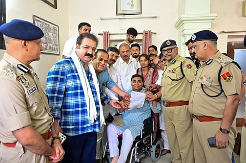 Jaipur police authorities handed over a written reply refusing to register the FIR, stating that a complaint regarding the same incident had already been submitted in Delhi.