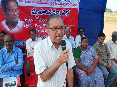 Professor G Haragopal along with 151 others was accused under the UAPA. 