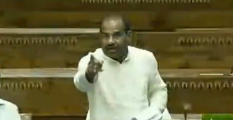 BJP MP Ramesh Bidhuri abusing BSP MP Danish Ali in Lok Sabha