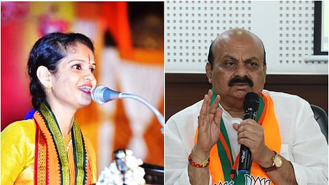 Chaitra Kundapura and Basavaraj Bommai 